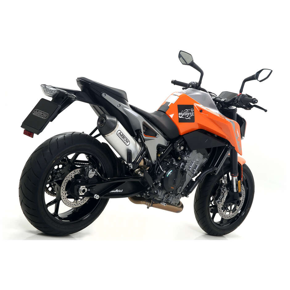 Arrow Race-Tech aluminum exhaust with carby end cap for KTM 790 Duke (18-25) / 890 Duke (20-23)