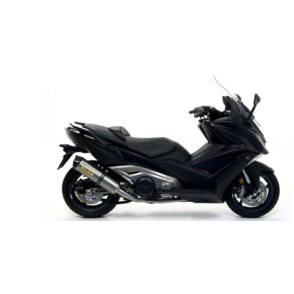 Arrow Race-Tech aluminum exhaust with carby end cap for Kymco AK 550 (17-20)