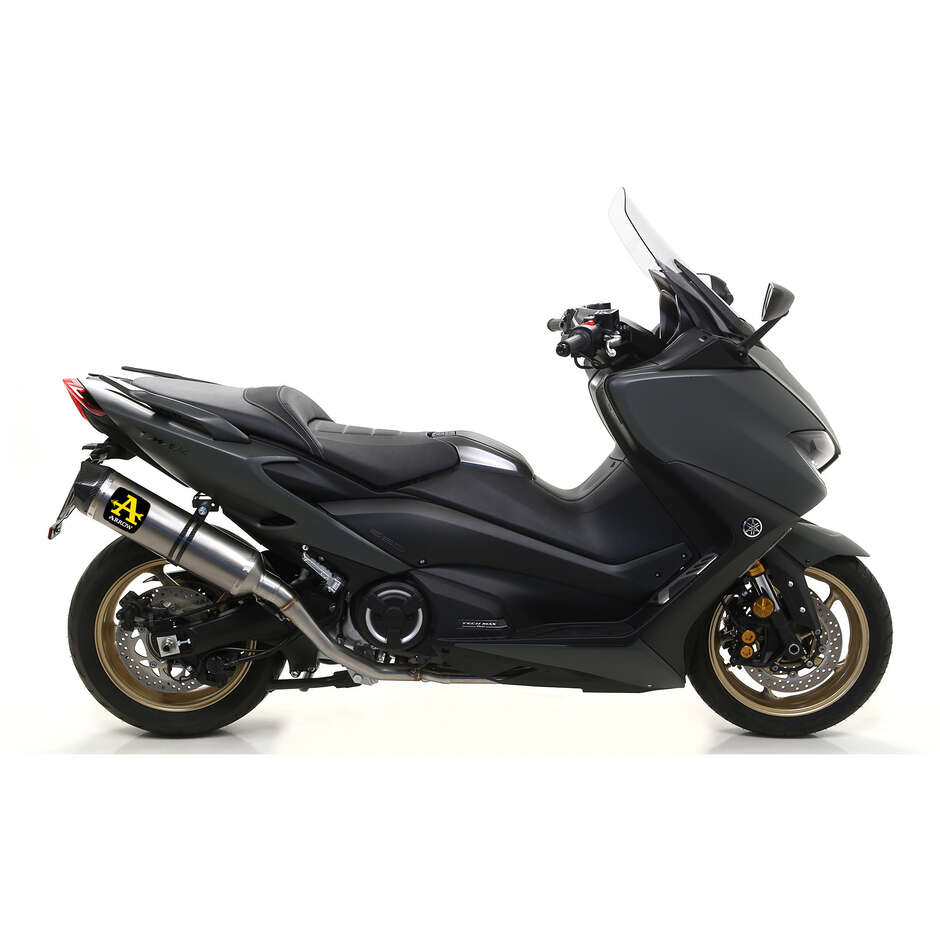 Arrow Race-Tech aluminum exhaust with carby end cap for Yamaha TMAX 530 (17-19) / TMAX 560 (20-24)
