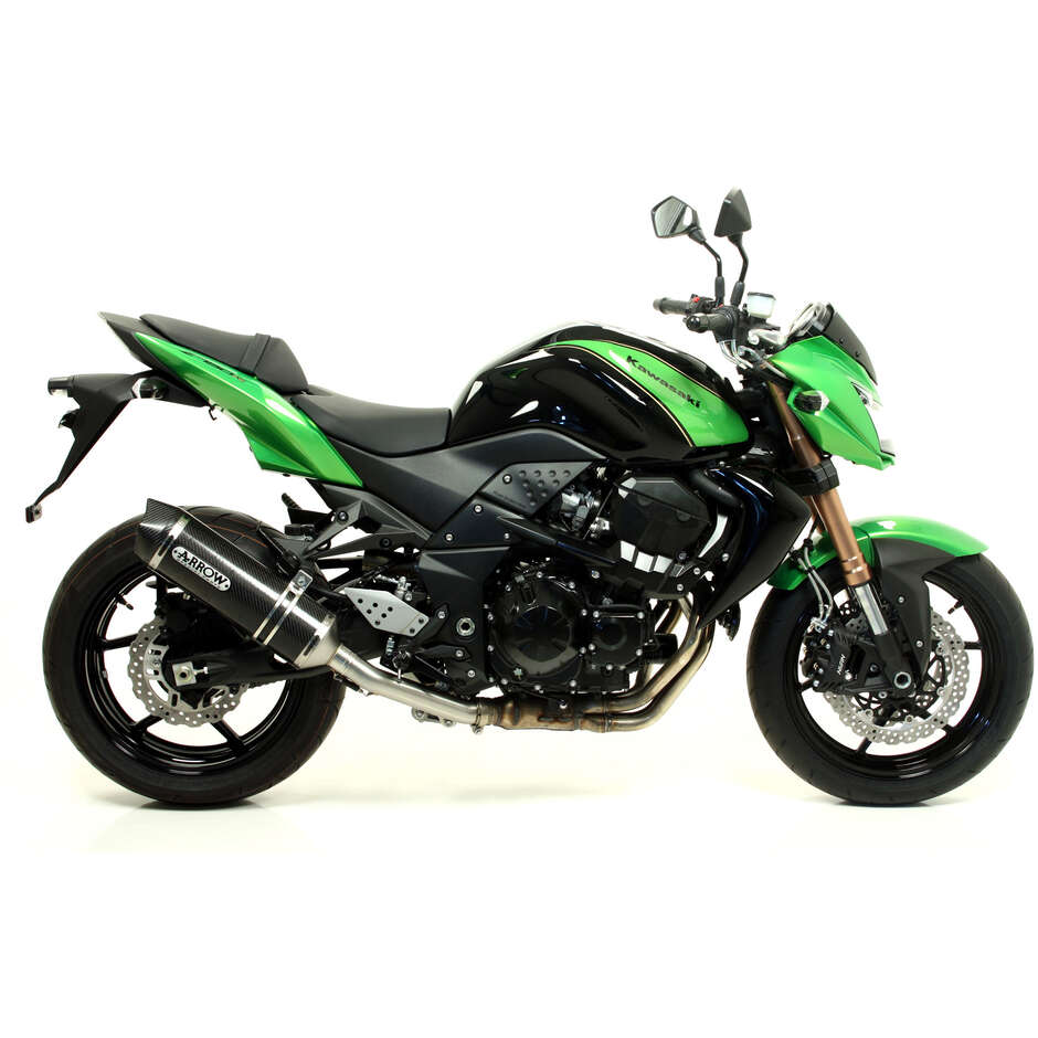Arrow Race-Tech carbon exhaust with carby end cap for Kawasaki Z 750 (07-14); Z 750 R (11-14); Z 800 / 800 ZR E (13-16)