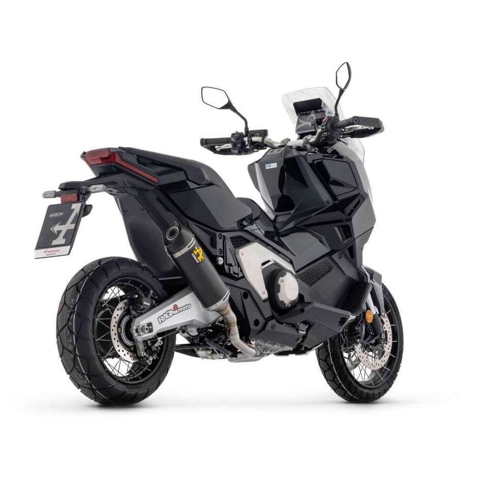 Arrow Race-Tech Carbon Exhaust with Carby End Cap - Short Version For Honda X-ADV 750 (17-26)
