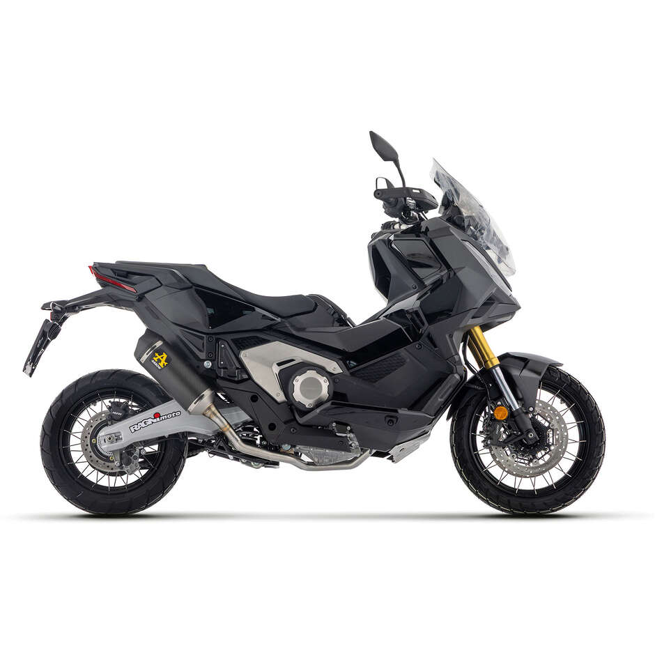 Arrow Race-Tech Dark Aluminium Exhaust with Carby End Cap - Short Version For Honda X-ADV 750 (17-26)