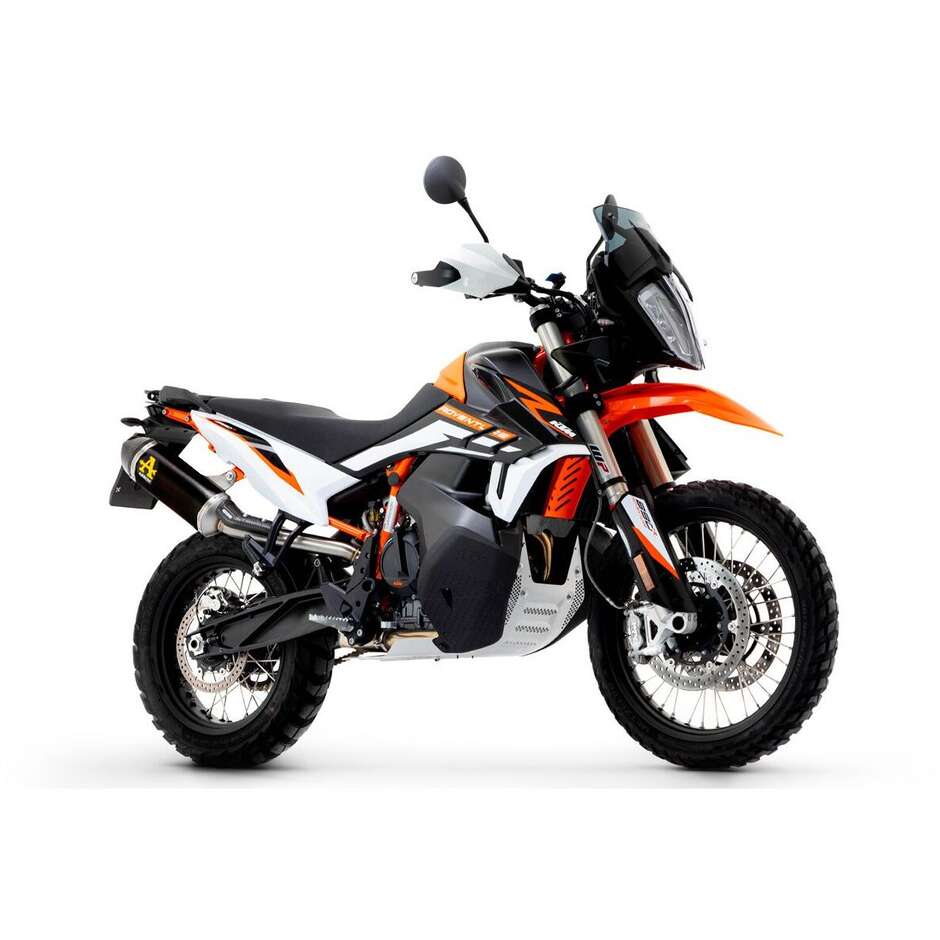Arrow Race-Tech Dark Aluminium-Schalldämpfer mit Carby-Endkappe für KTM 790 Adventure