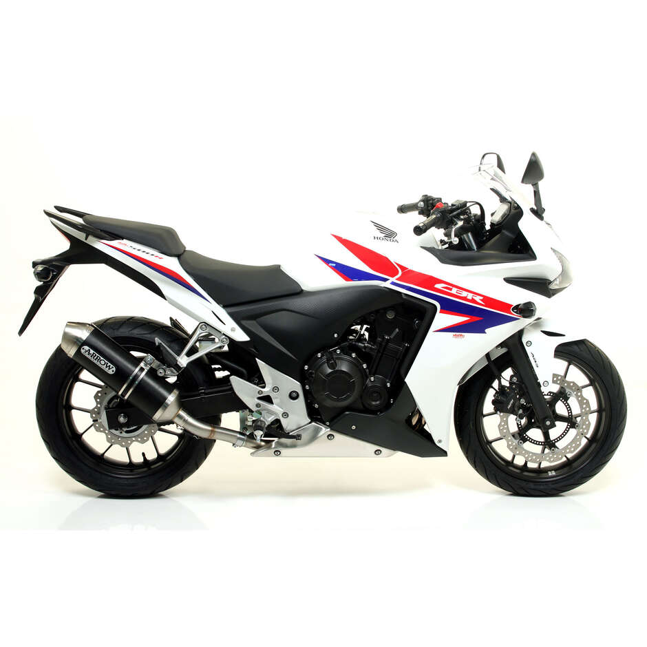Arrow Race-Tech Dark Aluminum Exhaust Muffler for Honda CB 500 F / CBR 500 R (13-18)