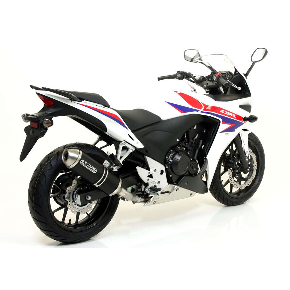 Arrow Race-Tech Dark Aluminum Exhaust Muffler for Honda CB 500 F / CBR 500 R (13-18)