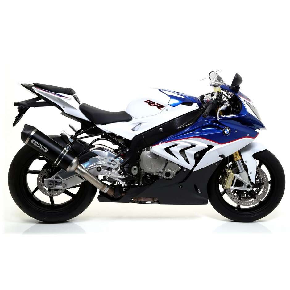 Arrow Race-Tech Dark Aluminum Exhaust with Carby End Cap for BMW S 1000 RR (15-16)