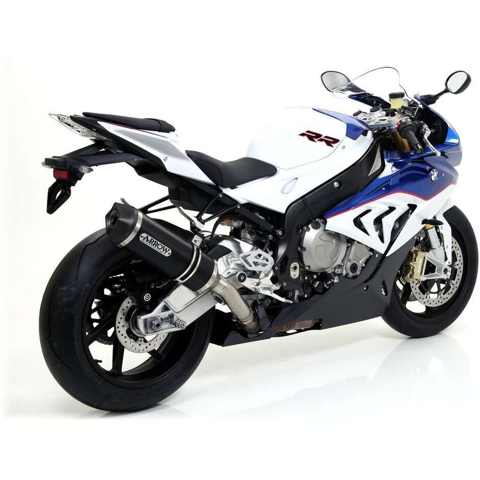 Arrow Race-Tech Dark Aluminum Exhaust with Carby End Cap for BMW S 1000 RR (15-16)