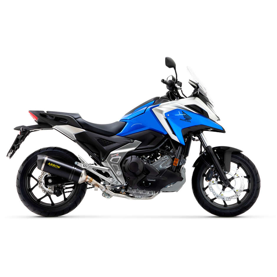 Arrow Race-Tech Dark Aluminum Exhaust with Carby End Cap for Honda NC 750 X (21-24)