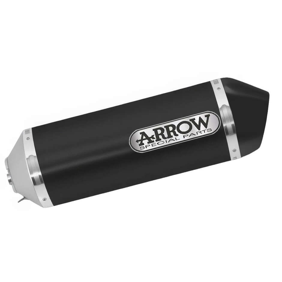 Arrow Race-Tech Dark Aluminum Exhaust with Carby End Cap for Suzuki SV 650 (16-24)