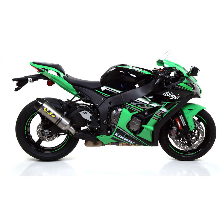 Arrow Race-Tech titanium exhaust with carby end cap for Kawasaki ZX-10R (16-19)