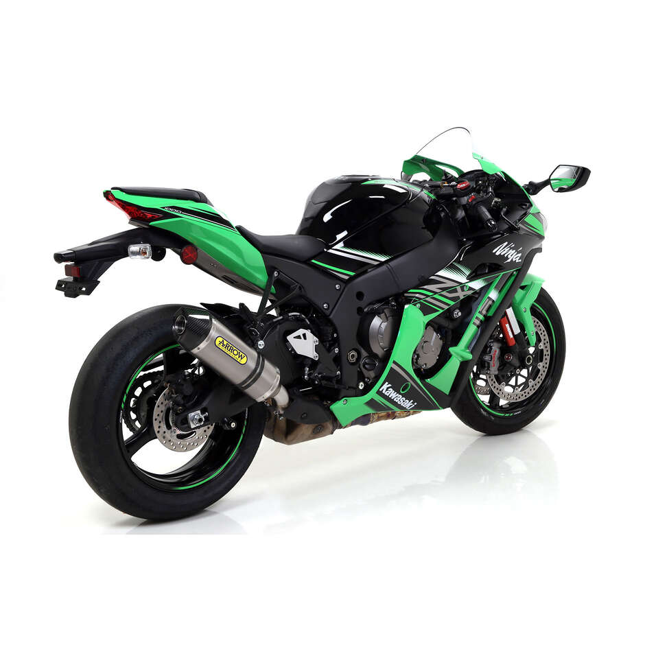 Arrow Race-Tech titanium exhaust with carby end cap for Kawasaki ZX-10R (16-19)