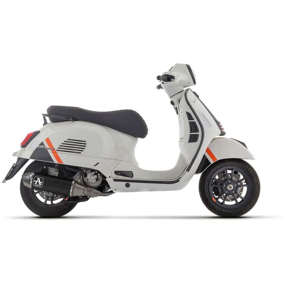 Arrow racing complete exhaust with Urban Dark aluminium silencer with stainless steel end cap for Piaggio VESPA GTS 310 (25-)