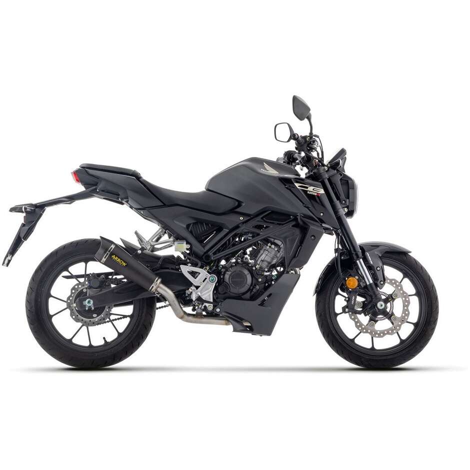 Arrow Racing Complete Exhaust with X-Kone Dark Silencer for Honda CB 125 R (24-26)