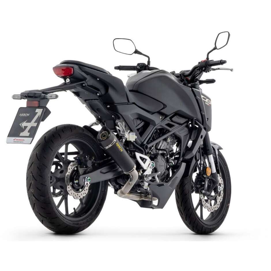 Arrow Racing Complete Exhaust with X-Kone Dark Silencer for Honda CB 125 R (24-26)