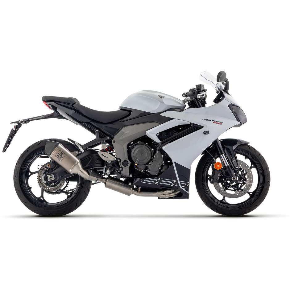 Arrow Racing Full Exhaust System with Veloce Titanium Muffler for Triumph DAYTONA 660 (24-25)