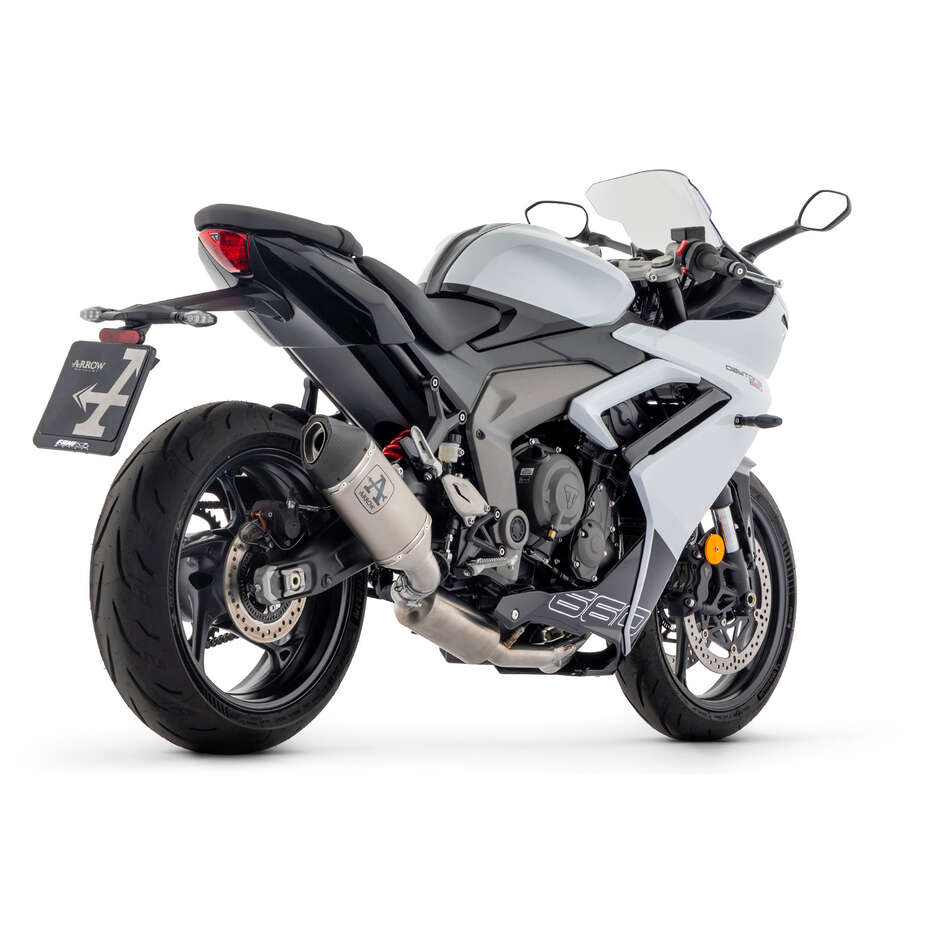 Arrow Racing Full Exhaust System with Veloce Titanium Muffler for Triumph DAYTONA 660 (24-25)