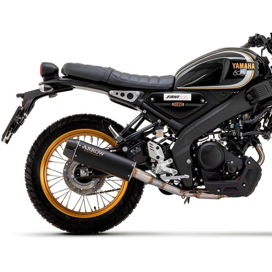 Arrow Rebel Auspuffanlage mit Carbon-Endkappe für Yamaha XSR 125 (21-24)
