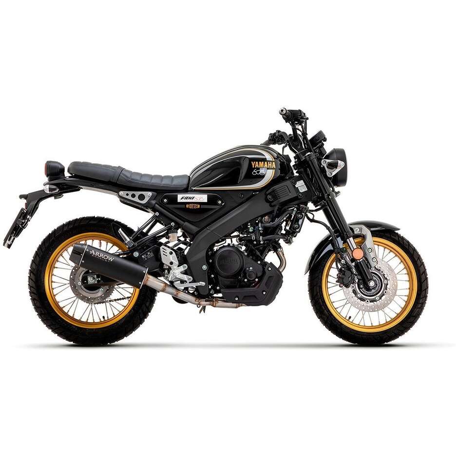 Arrow Rebel Auspuffanlage mit Carbon-Endkappe für Yamaha XSR 125 (21-24)
