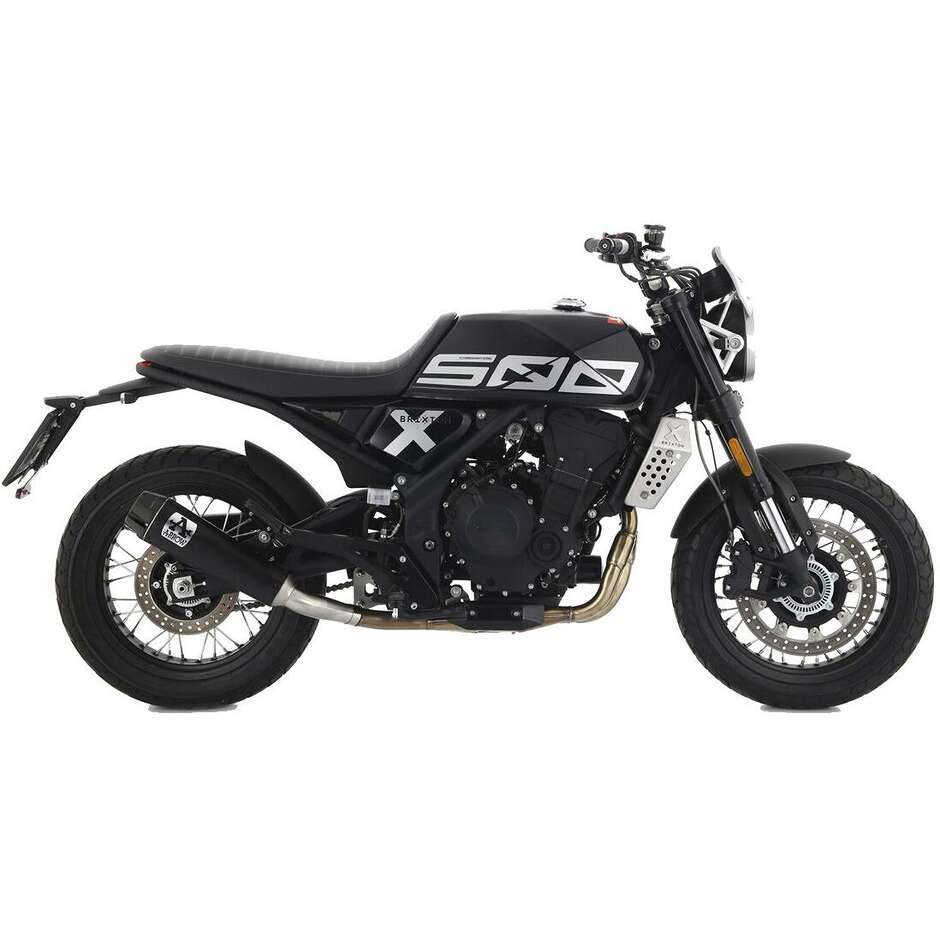 Arrow Rebel Exhaust with Carbon End Cap For Brixton CrossFire 500 X (21-24)