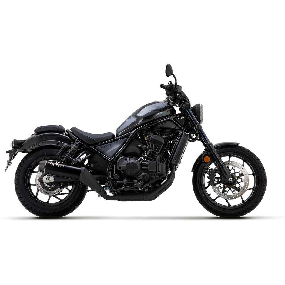 Arrow Rebel Exhaust with Carbon End Cap For Honda CMX 1100 Rebel (21-25)