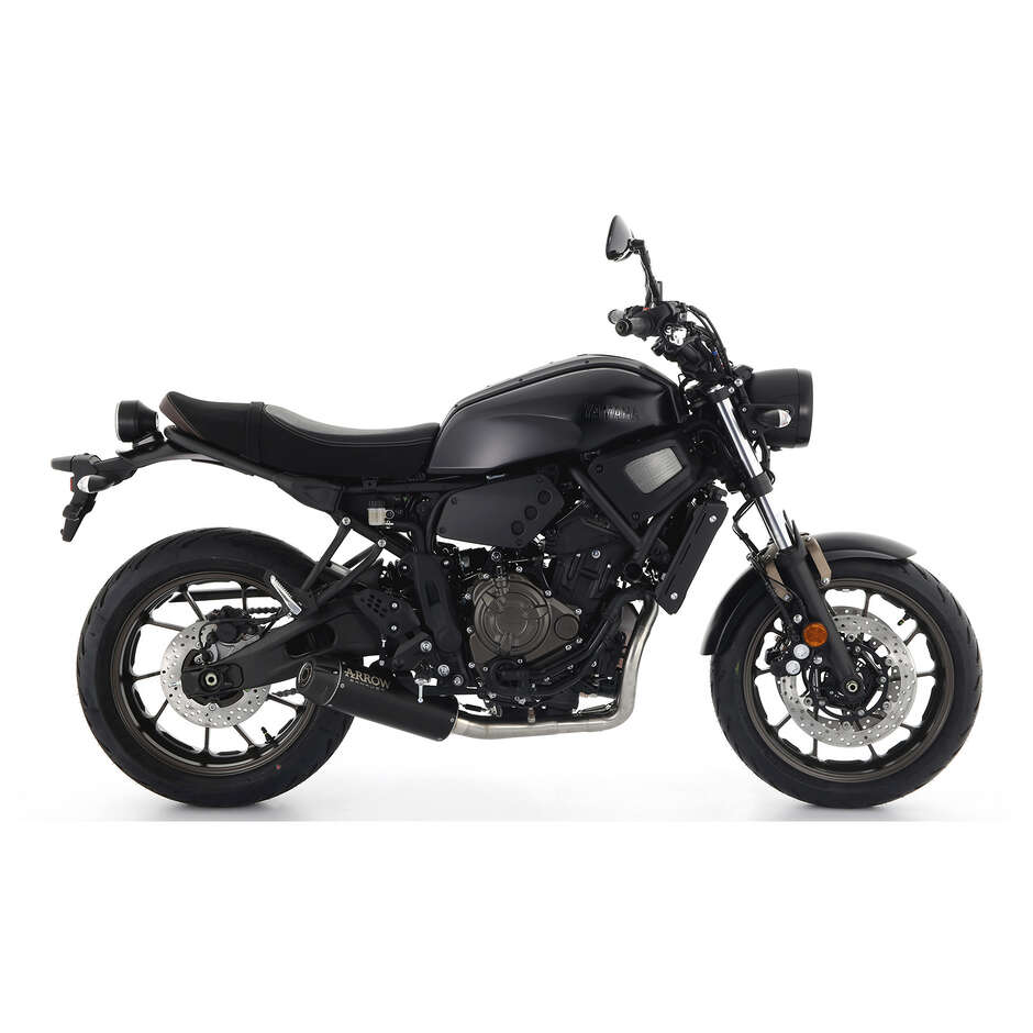 Arrow Rebel Exhaust with Carbon End Cap for Yamaha XSR 700 (21-24)