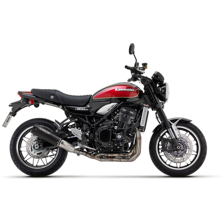 Arrow Rebel Exhaust with Dark Aluminum End Cap for Kawasaki Z 900 RS (17-24)