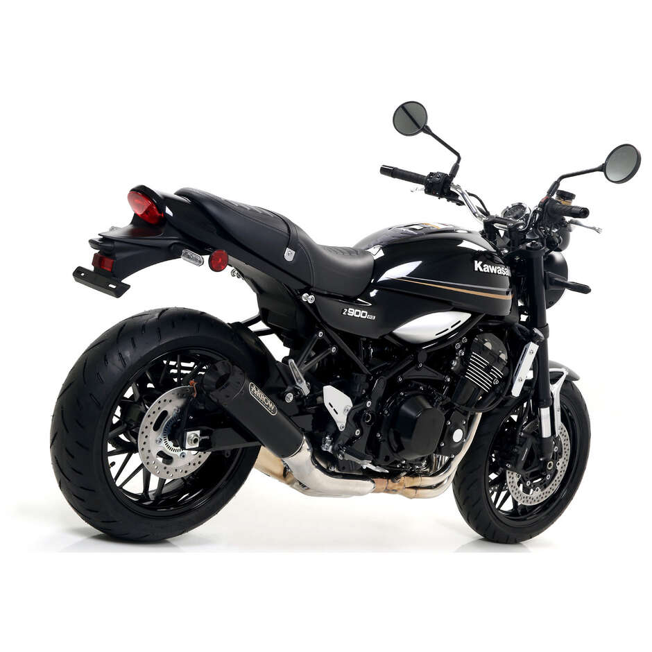 Arrow Rebel Exhaust with Dark Aluminum End Cap for Kawasaki Z 900 RS (17-24)