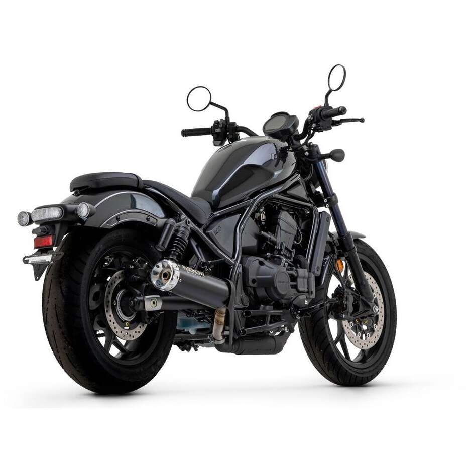Arrow Rebel Exhaust with Polished Aluminum End Cap For Honda CMX 1100 Rebel (21-25)