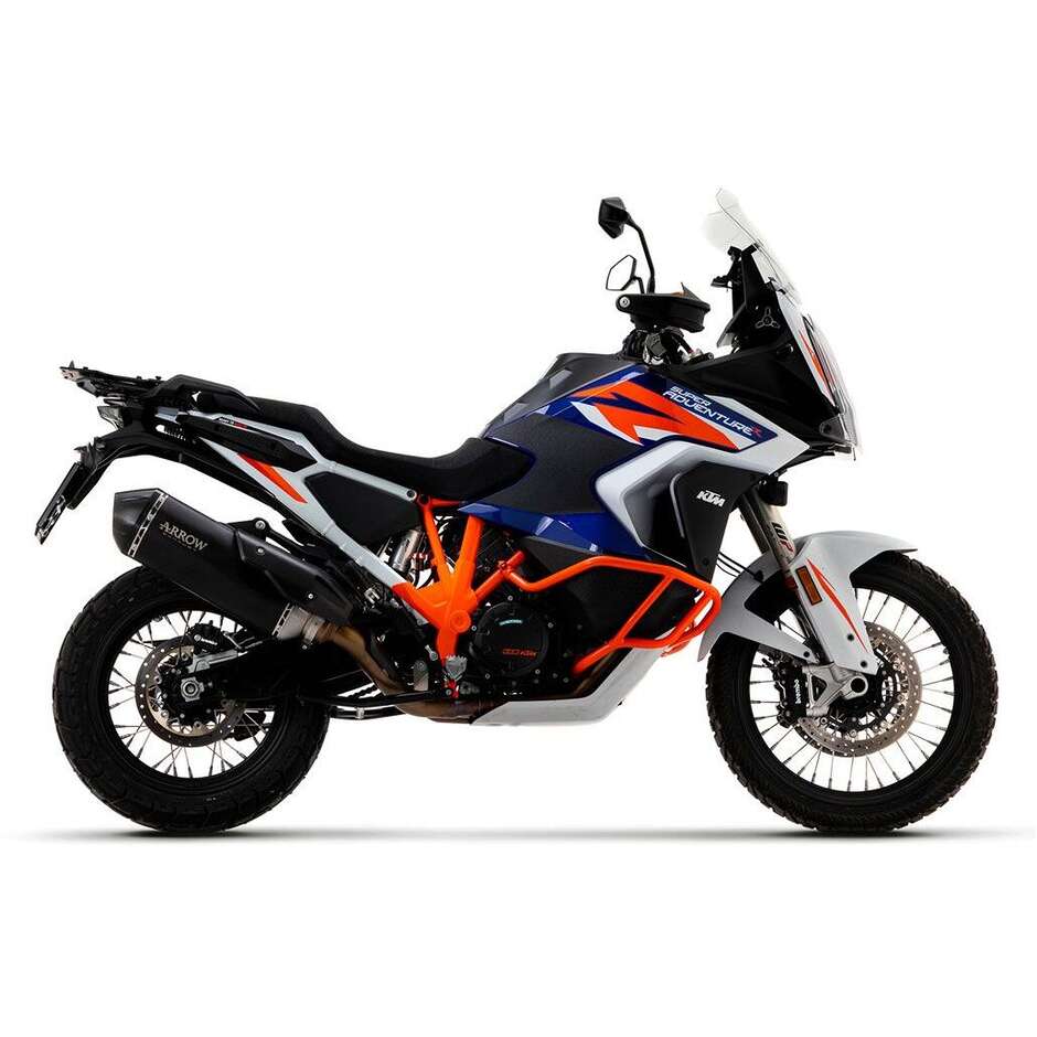 Arrow Sonora Dark Titan-Schalldämpfer mit Vergaserendkappe für KTM 790 Adventure (19-20); 790 Adventure (24); 890 SMT (24-26)