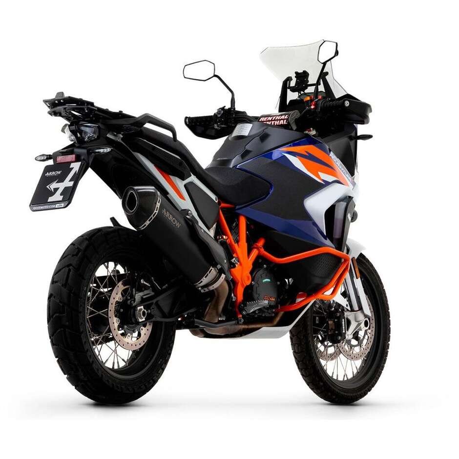 Arrow Sonora Dark Titan-Schalldämpfer mit Vergaserendkappe für KTM 790 Adventure (19-20); 790 Adventure (24); 890 SMT (24-26)