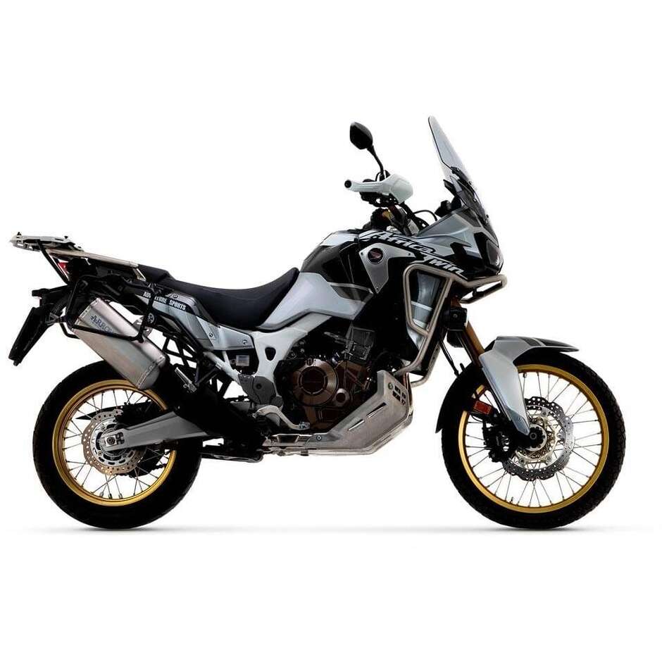 Arrow Sonora titanium exhaust with carby end cap for Honda Africa Twin CRF 1000 L (16-19); Africa Twin CRF 1000 L Adventure Sport (18-19)