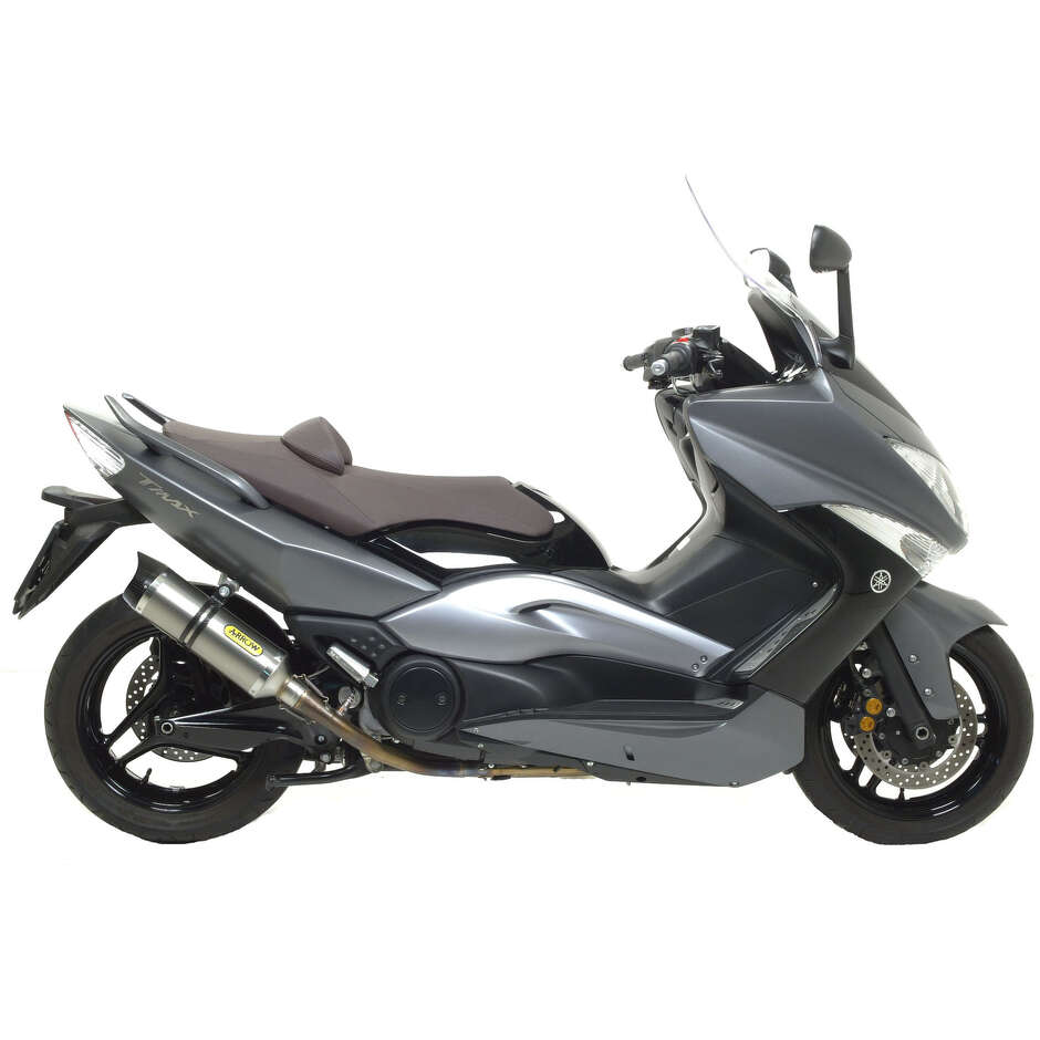 Arrow Street Thunder Titanium Exhaust with Carby End Cap For Yamaha TMAX 500 (08-11) / TMAX 530 (12-16)