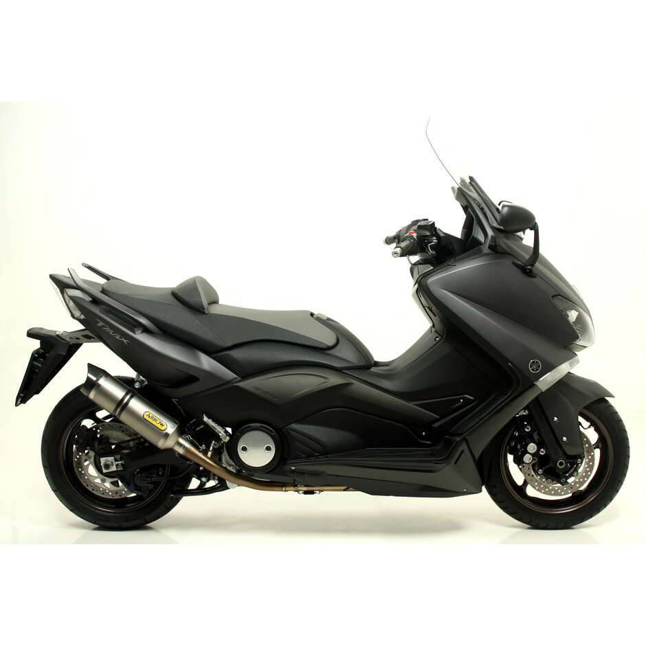 Arrow Street Thunder Titanium Exhaust with Carby End Cap For Yamaha TMAX 500 (08-11) / TMAX 530 (12-16)