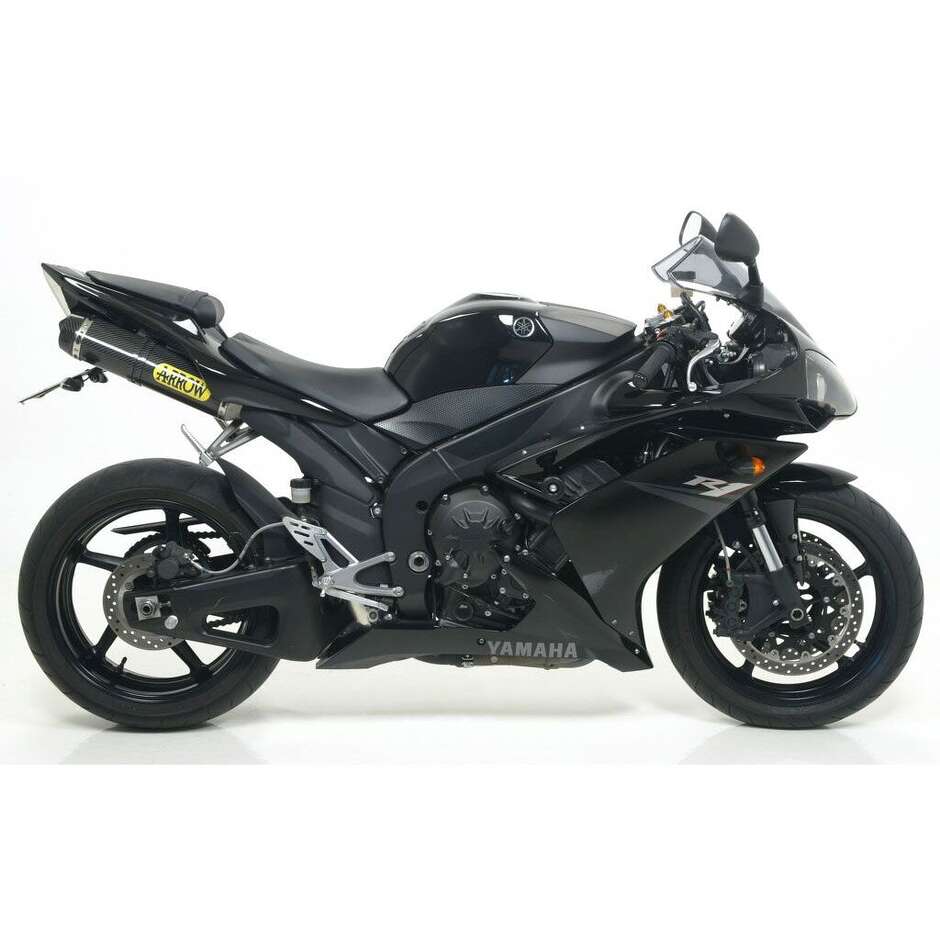 Arrow Thunder Approved Carbon Schalldämpfer (rechts + links) mit Carbon-Endkappe für Yamaha YZF R1 (07-08)