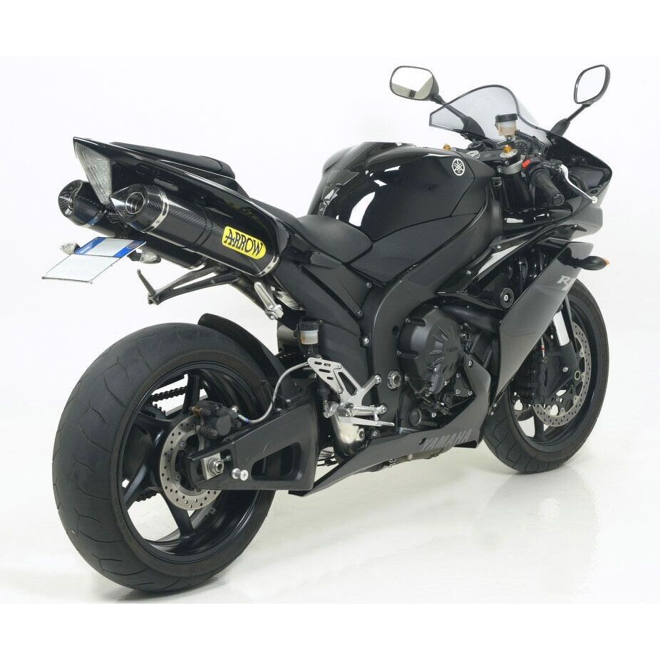 Arrow Thunder Approved Carbon Schalldämpfer (rechts + links) mit Carbon-Endkappe für Yamaha YZF R1 (07-08)