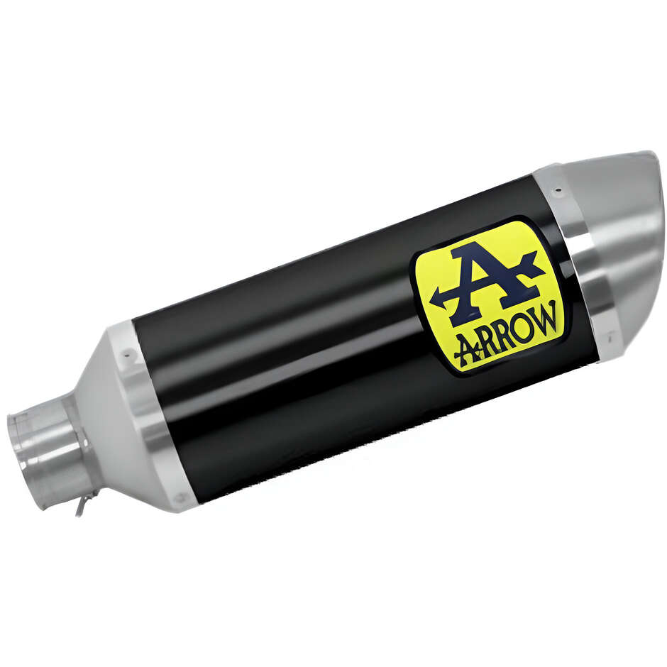 Arrow Thunder Dark Aluminum Exhaust Muffler for Yamaha MT-07 (14-20) / TRACER 700 (16-19) / TRACER 7 (20-24)