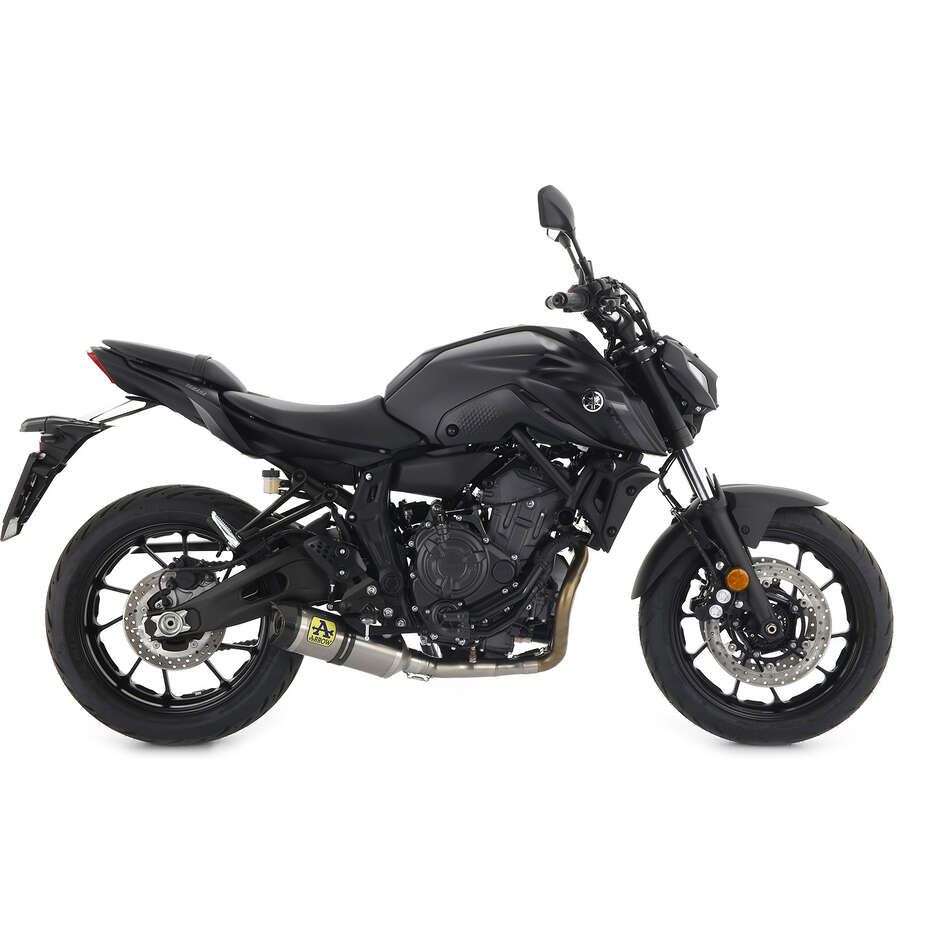 Arrow Thunder Titanium Exhaust with Carby End Cap for Yamaha MT-07 (21-24)