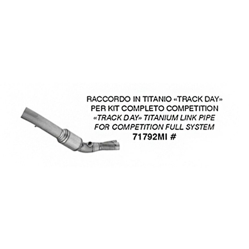 Arrow Track Day Titanium Link Pipe for Competition Kit For Kawasaki ZX-6R 636 (24-26)