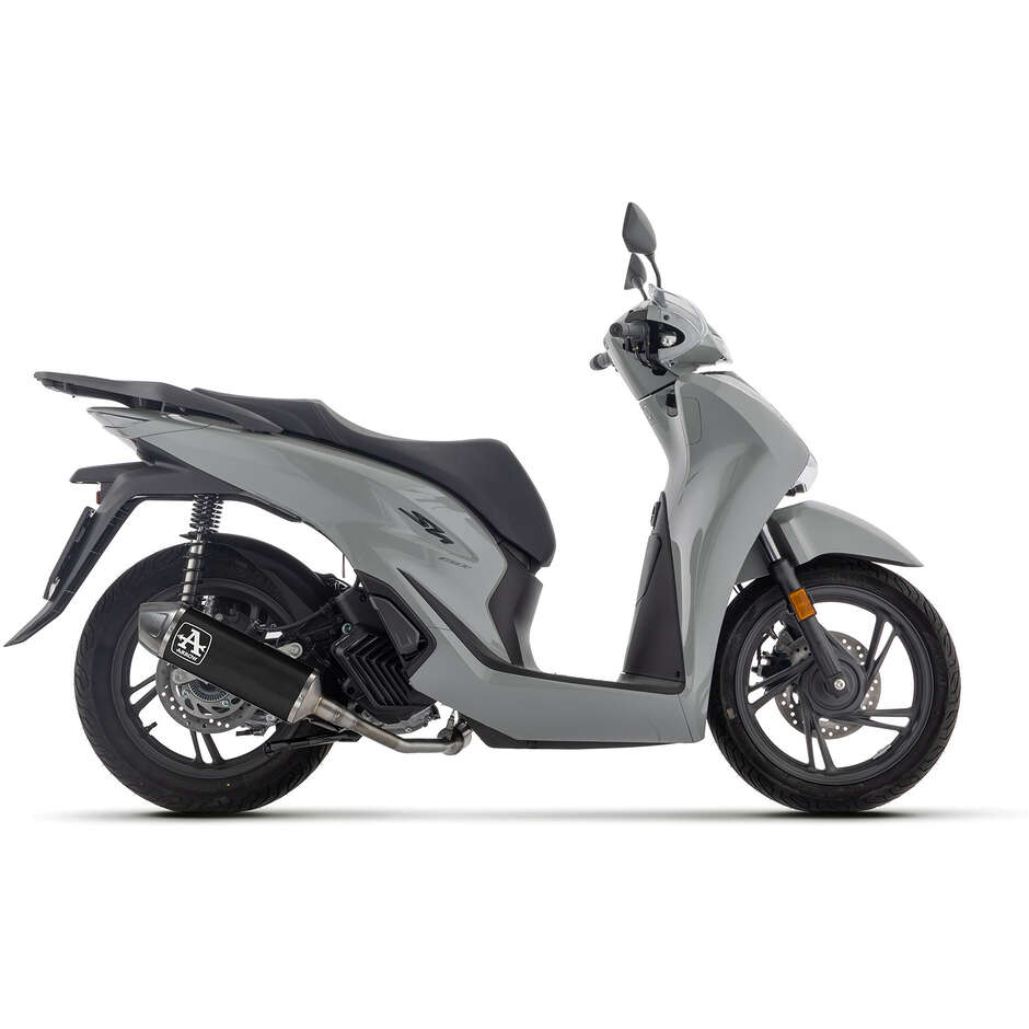 Arrow Urban Complete Exhaust in Dark Aluminum with Stainless Steel End Cap for Honda SH 125/150 (24-26)