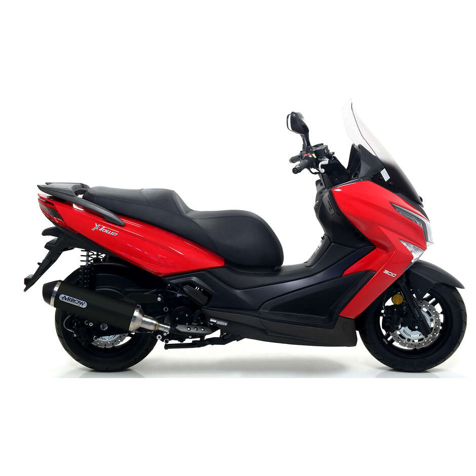 Arrow Urban Dark Aluminum Exhaust Muffler with Dark End Cap for Kymco X-TOWN 300 (17-20)