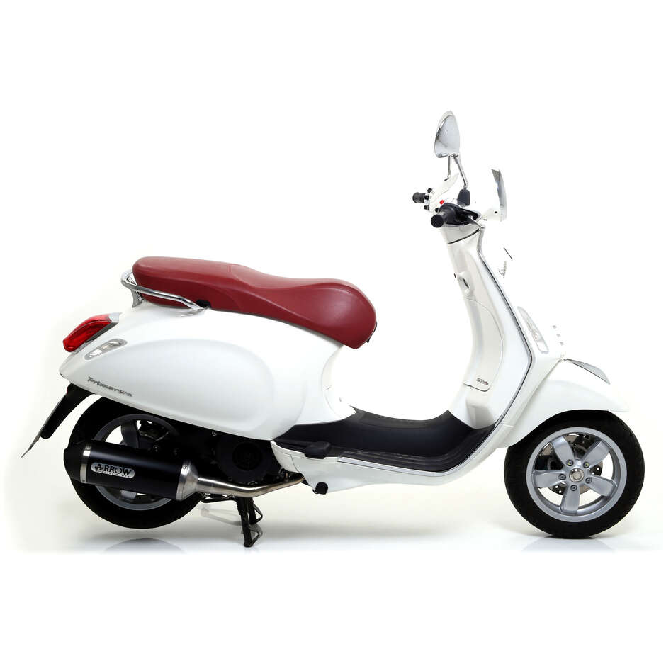 Arrow Urban Dark Aluminum Exhaust Muffler with Dark End Cap for Piaggio VESPA Primavera 125/150 (14-16)