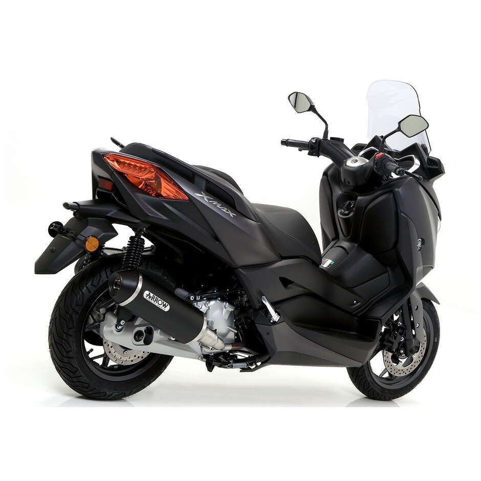 Arrow Urban Dark Aluminum Exhaust Muffler with Dark End Cap for Yamaha XMAX 125 (18-20)