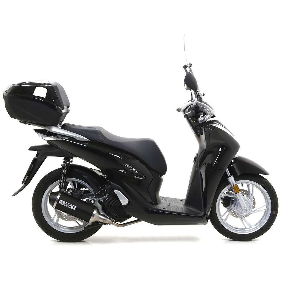 Arrow Urban Dark Aluminum Exhaust with Dark End Cap for Honda SH 125i 2020-2023
