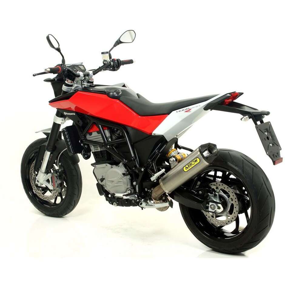 Arrow Works Titanium Exhaust with Carby End Cap for Husqvarna Nuda 900 / Nuda 900 R (12-13)