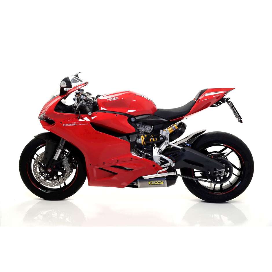 Arrow Works titanium exhausts (R+L) with carbon end cap for Ducati 899 Panigale (14-15); 1199 Panigale (12-15)
