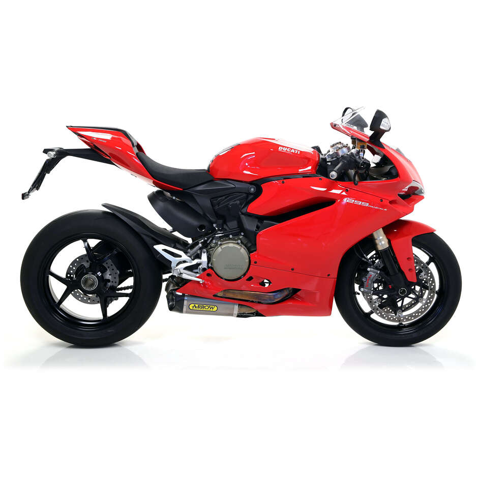 Arrow Works titanium exhausts (R+L) with carby end cap for Ducati 1299 Panigale (15-16)