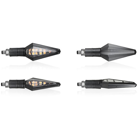 Arrows Moto Chaft Teaser Led Approved Black Reflex Smoked
