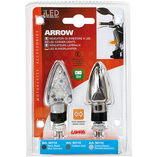 Arrows Pfeil Motorrad Paar LED Farbe Chrome