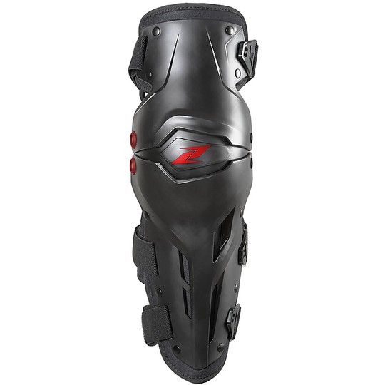 Articulated Moto Cross Enduro Knee Guards Zandonà X-TREME Black Level 1