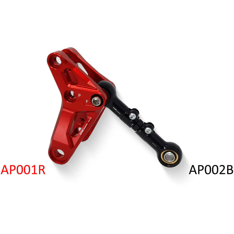 Asta di reazione sospensione posteriore AF002 Ducati Panigale V-Twin CNC Racing Nero